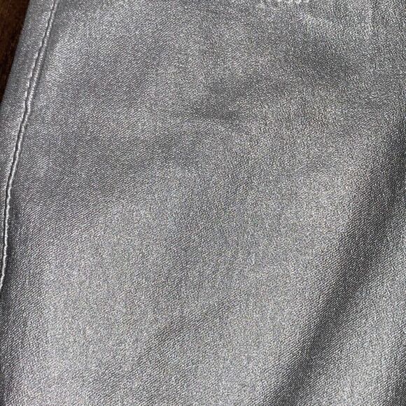 Boston Proper metallic coated ankle skinny jean pant Sz 4 - Picture 8 of 10
